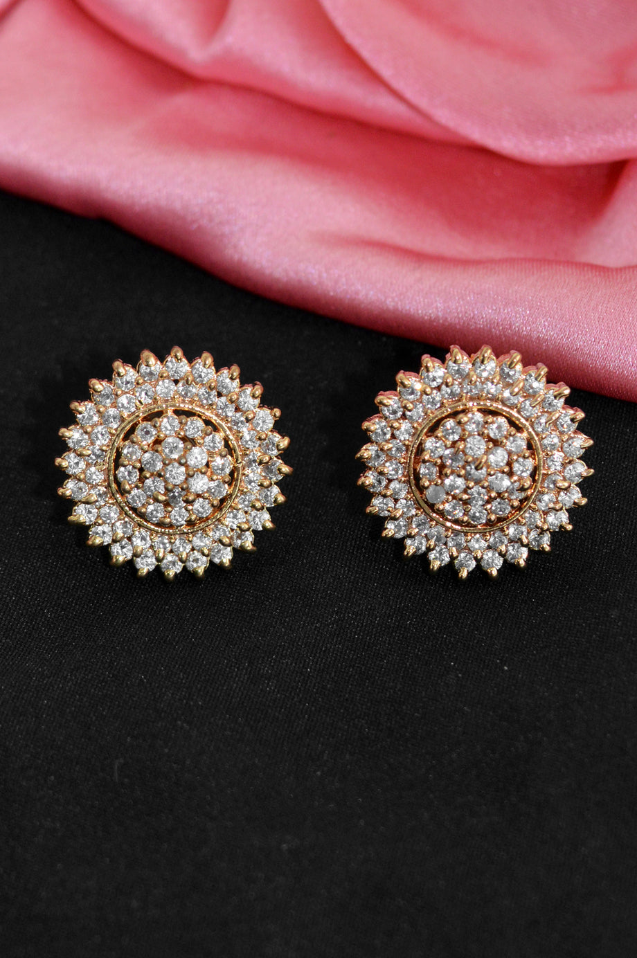 Buy Traditional Panchaloha Multi Stone Stud Earrings Impon 5 Metal Jewellery  Buy Online